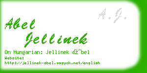 abel jellinek business card